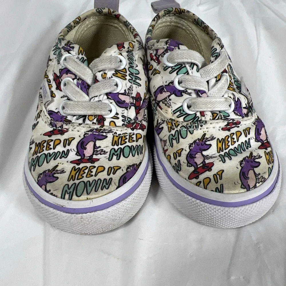 Vans Authentic‎ Elastic Dallas Clayton Skating Toddler Size 4 Skate Shoes